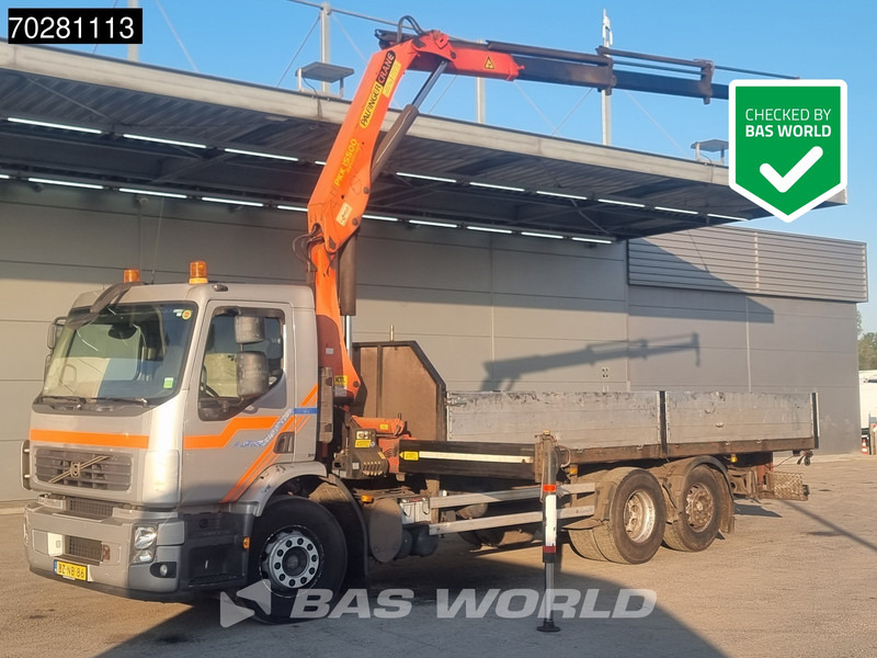Volvo FE 280 6X2 NL-Truck Palfinger PK15500 Kran CraneManual Liftachse Euro 4 - Camión caja abierta, Camión grúa: foto 1 Volvo FE 280 6X2 NL-Truck Palfinger PK15500 Kran CraneManual Liftachse Euro 4 - Camión caja abierta, Camión grúa: foto 1