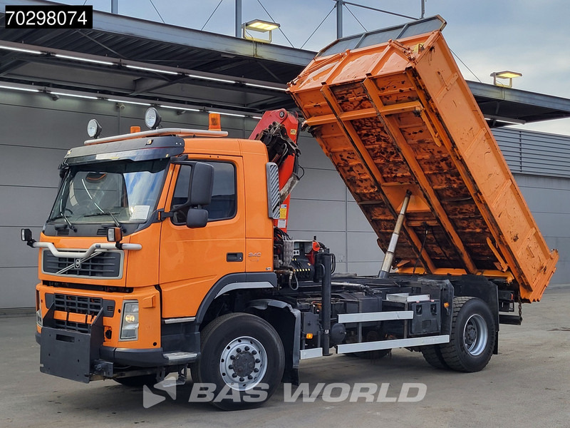 Volvo FM 340 FM 4X4 4x4 Crane Palfinger PK10501 Tipper Big-Axle Full Steel - Camión volquete, Camión grúa: foto 3 Volvo FM 340 FM 4X4 4x4 Crane Palfinger PK10501 Tipper Big-Axle Full Steel - Camión volquete, Camión grúa: foto 3