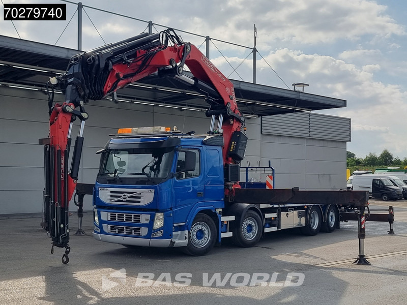 Volvo FM 450 8X2 FASSI 100 Ton/Meter Crane Kran 7 + 6 Jib Lift+steering Axle Euro 5 - Camión caja abierta, Camión grúa: foto 5 Volvo FM 450 8X2 FASSI 100 Ton/Meter Crane Kran 7 + 6 Jib Lift+steering Axle Euro 5 - Camión caja abierta, Camión grúa: foto 5
