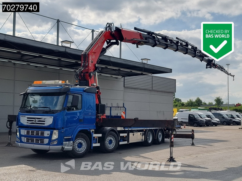 Volvo FM 450 8X2 FASSI 100 Ton/Meter Crane Kran 7 + 6 Jib Lift+steering Axle Euro 5 - Camión caja abierta, Camión grúa: foto 1 Volvo FM 450 8X2 FASSI 100 Ton/Meter Crane Kran 7 + 6 Jib Lift+steering Axle Euro 5 - Camión caja abierta, Camión grúa: foto 1
