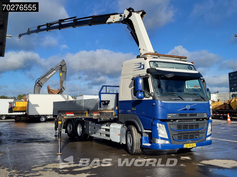 Volvo FM 500 FM 6X2 NL-Truck HMF 3220-K7 Kran Crane Winch Lift+Steering-Axle Euro 6 - Camión caja abierta, Camión grúa: foto 3 Volvo FM 500 FM 6X2 NL-Truck HMF 3220-K7 Kran Crane Winch Lift+Steering-Axle Euro 6 - Camión caja abierta, Camión grúa: foto 3