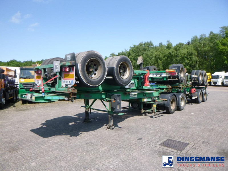 ASCA Stack 4 x container trailer + dolly 20-30-40-45 ft - Semirremolque portacontenedore/ Intercambiable: foto 1 ASCA Stack 4 x container trailer + dolly 20-30-40-45 ft - Semirremolque portacontenedore/ Intercambiable: foto 1