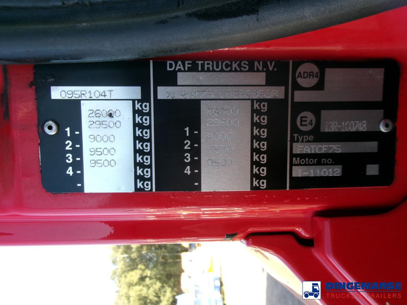 Limpieza de alcantarillado DAF CF 75.310 6x4 RHD Whale vacuum tank 11.8 m3 / 2 comp: foto 20 Limpieza de alcantarillado DAF CF 75.310 6x4 RHD Whale vacuum tank 11.8 m3 / 2 comp: foto 20