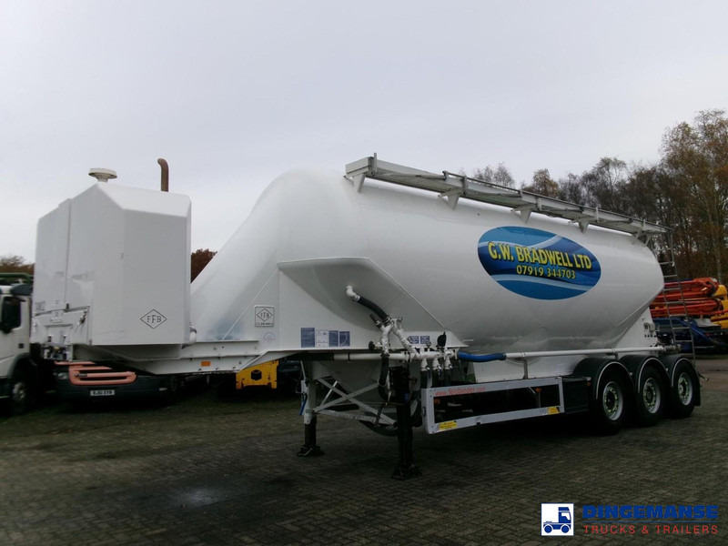 Feldbinder Powder tank alu 40 m3 / 1 comp + compressor - Semirremolque cisterna: foto 1 Feldbinder Powder tank alu 40 m3 / 1 comp + compressor - Semirremolque cisterna: foto 1