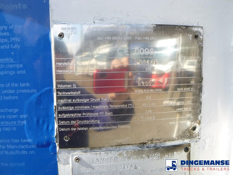 Semirremolque cisterna Gofa Powder tank alu 58 m3 (tipping): foto 8 Semirremolque cisterna Gofa Powder tank alu 58 m3 (tipping): foto 8