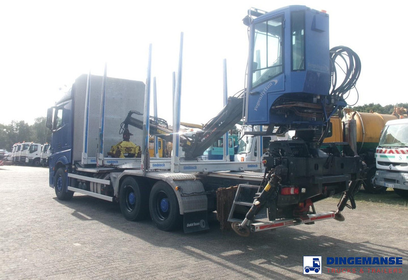 Mercedes-Benz Actros 2663 6x4 Euro 6 loglift F96 crane timber truck - Camión forestal, Camión grúa: foto 3 Mercedes-Benz Actros 2663 6x4 Euro 6 loglift F96 crane timber truck - Camión forestal, Camión grúa: foto 3