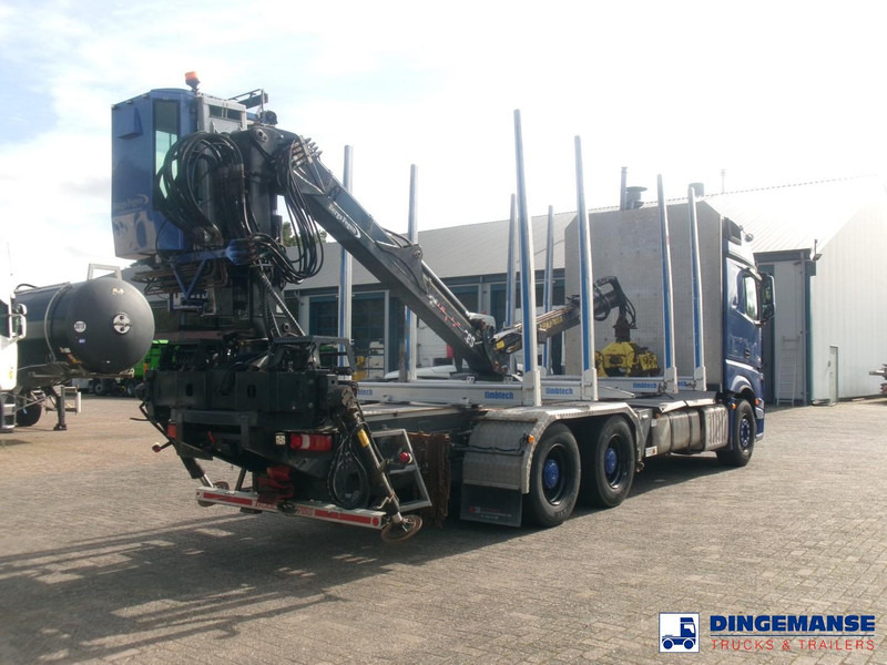 Mercedes-Benz Actros 2663 6x4 Euro 6 loglift F96 crane timber truck - Camión grúa: foto 4 Mercedes-Benz Actros 2663 6x4 Euro 6 loglift F96 crane timber truck - Camión grúa: foto 4