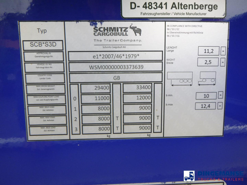 Semirremolque portacontenedore/ Intercambiable Schmitz Cargobull 3-axle container trailer 20-30-40-45 ft: foto 11 Semirremolque portacontenedore/ Intercambiable Schmitz Cargobull 3-axle container trailer 20-30-40-45 ft: foto 11