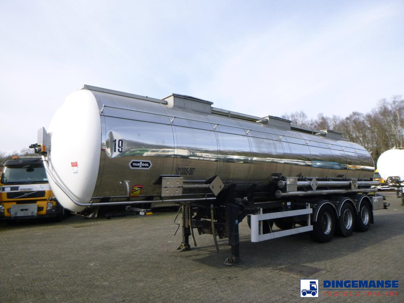 Van Hool Chemical tank inox 30 m3 / 3 comp - Semirremolque cisterna: foto 1 Van Hool Chemical tank inox 30 m3 / 3 comp - Semirremolque cisterna: foto 1