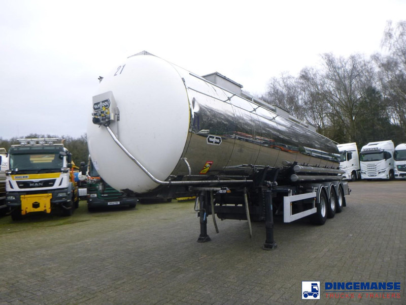 Van Hool Chemical tank inox 30 m3 / 3 comp - Semirremolque cisterna: foto 1 Van Hool Chemical tank inox 30 m3 / 3 comp - Semirremolque cisterna: foto 1