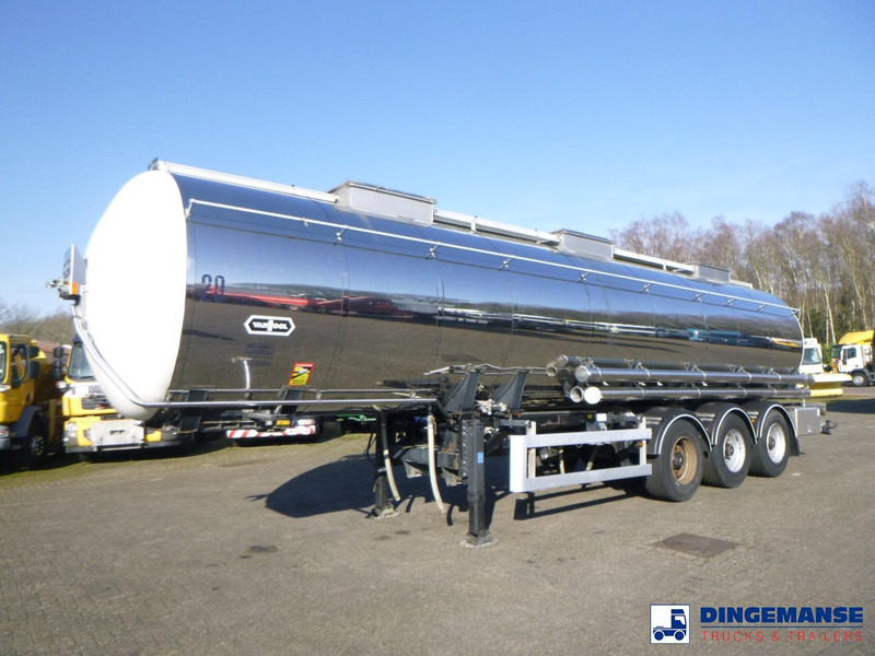 Van Hool Chemical tank inox 30 m3 / 3 comp - Semirremolque cisterna: foto 1 Van Hool Chemical tank inox 30 m3 / 3 comp - Semirremolque cisterna: foto 1