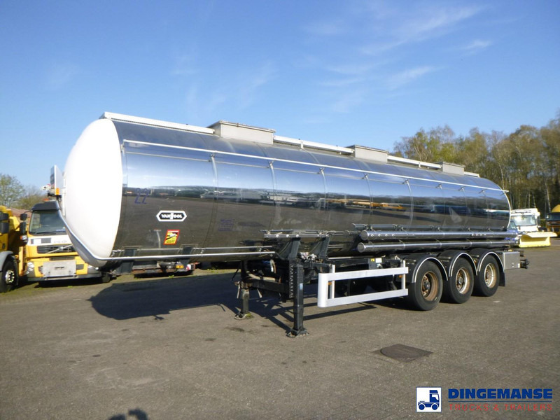 Van Hool Chemical tank inox L4BH 30 m3 / 3 comp - Semirremolque cisterna: foto 1 Van Hool Chemical tank inox L4BH 30 m3 / 3 comp - Semirremolque cisterna: foto 1