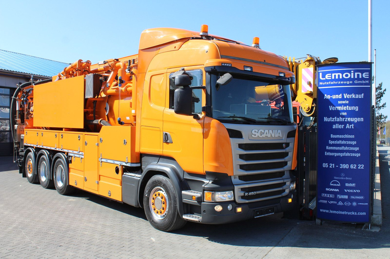 Scania R450 8x4 Kroll 19m³ Wasserrückgewinner Kombi-HD - Limpieza de alcantarillado: foto 1 Scania R450 8x4 Kroll 19m³ Wasserrückgewinner Kombi-HD - Limpieza de alcantarillado: foto 1