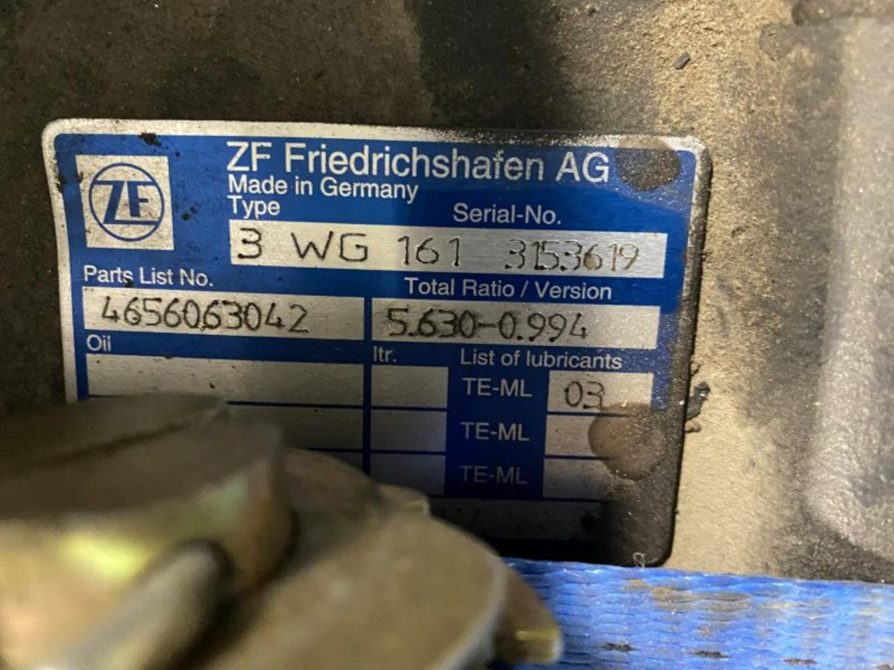 ZF 3WG161 - Transmisión para Equipo de manutención: foto 5 ZF 3WG161 - Transmisión para Equipo de manutención: foto 5