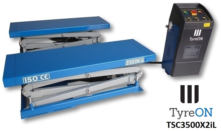 Equipo de taller TSC3500X2iL In floor scissor lift - Double extensions: foto 6
