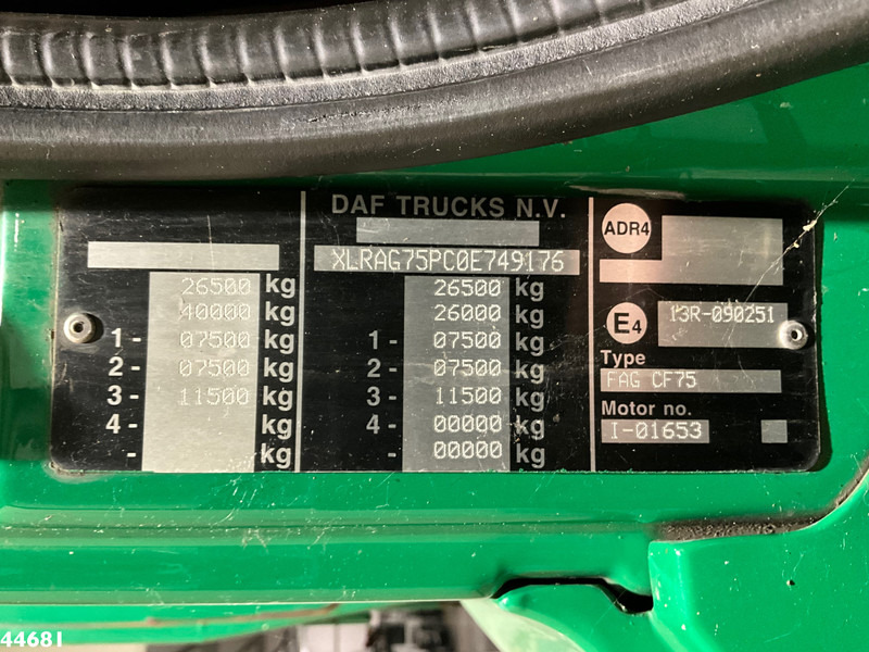 Camión de basura DAF FAG 75 CF 250 Euro 5 Geesink 17m³: foto 18
