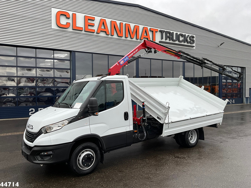 Iveco Daily 72C18 HMF laadkraan 3,4 Tonmeter laadkraan + Meiller 3-zijdige kipper New & Unused!! - Camión volquete, Camión grúa: foto 2 Iveco Daily 72C18 HMF laadkraan 3,4 Tonmeter laadkraan + Meiller 3-zijdige kipper New & Unused!! - Camión volquete, Camión grúa: foto 2
