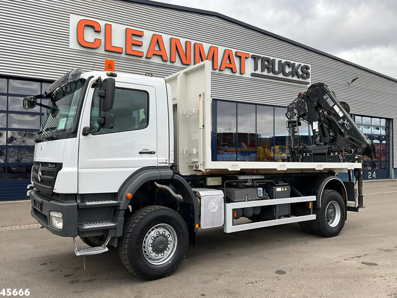 Mercedes-Benz AXOR 1929 4x4 VDL 14 Ton haakarmsysteem + Laadplateau met Hiab 14 Tonmeter laadkraan - Camión grúa: foto 3 Mercedes-Benz AXOR 1929 4x4 VDL 14 Ton haakarmsysteem + Laadplateau met Hiab 14 Tonmeter laadkraan - Camión grúa: foto 3