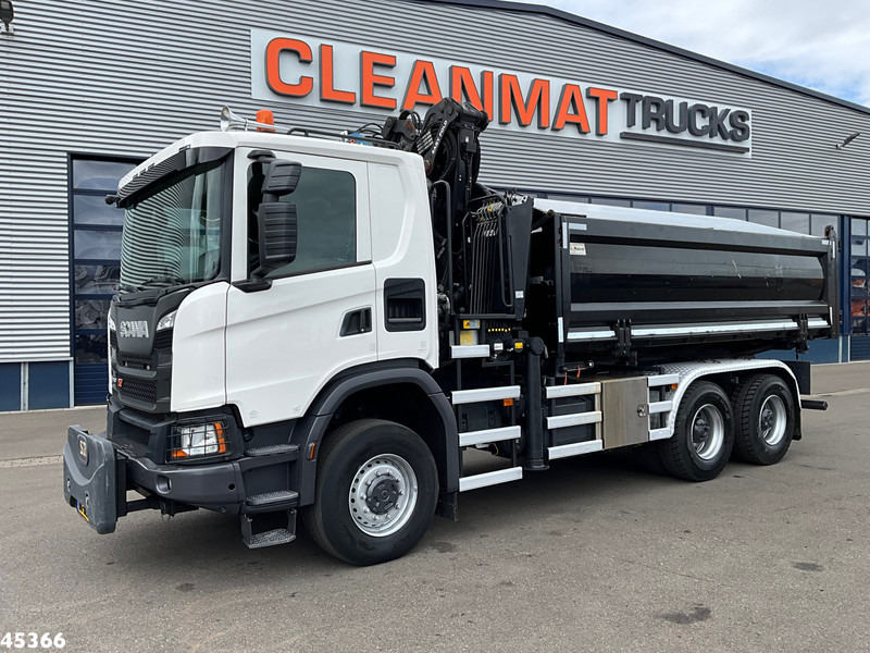 Scania G 410 6x6 Euro 6 Palfinger 17 Tonmeter Z-kraan - Camión volquete, Camión grúa: foto 3 Scania G 410 6x6 Euro 6 Palfinger 17 Tonmeter Z-kraan - Camión volquete, Camión grúa: foto 3