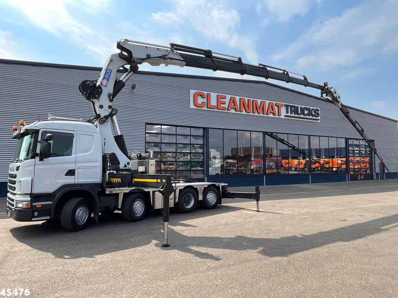 Scania G 480 HMF 85 Tonmeter laadkraan + Fly-Jib - Camión grúa: foto 1 Scania G 480 HMF 85 Tonmeter laadkraan + Fly-Jib - Camión grúa: foto 1