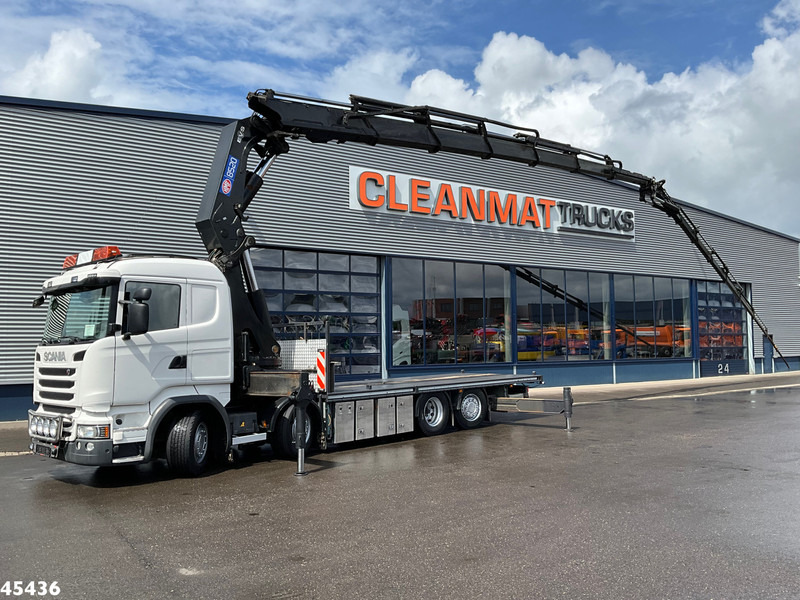 Scania R490 8x2 Euro 6 Retarder HMF 85 Tonmeter laadkraan + Fly-jib - Camión grúa: foto 1 Scania R490 8x2 Euro 6 Retarder HMF 85 Tonmeter laadkraan + Fly-jib - Camión grúa: foto 1