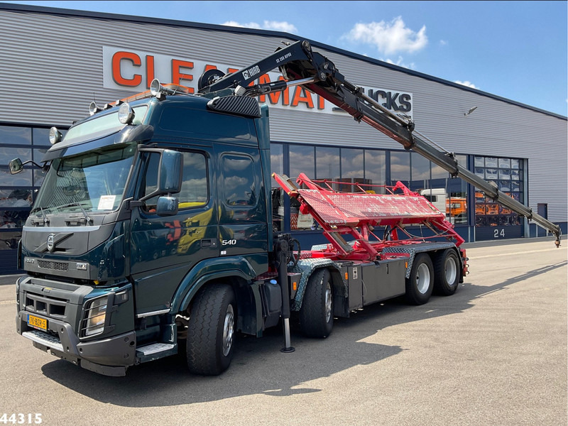 Volvo FMX 540 8x4 Euro 6 Hiab 28 Tonmeter laadkraan - Camión con equipo de cable, Camión grúa: foto 1 Volvo FMX 540 8x4 Euro 6 Hiab 28 Tonmeter laadkraan - Camión con equipo de cable, Camión grúa: foto 1