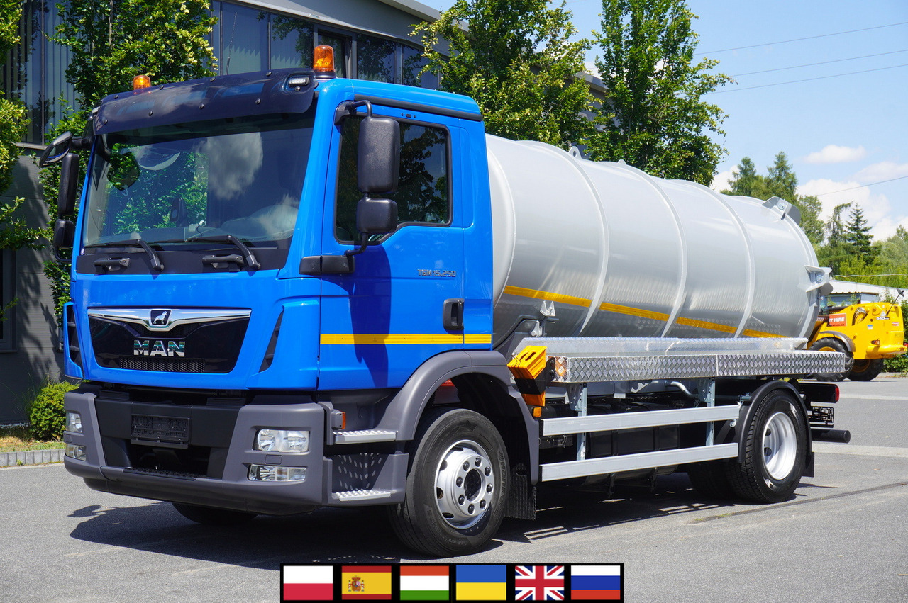 MAN TGM 15.250 / NEW septic tank (07/2025) superstructure 8000 l / 160 tho. km! - Camión cisterna: foto 1 MAN TGM 15.250 / NEW septic tank (07/2025) superstructure 8000 l / 160 tho. km! - Camión cisterna: foto 1