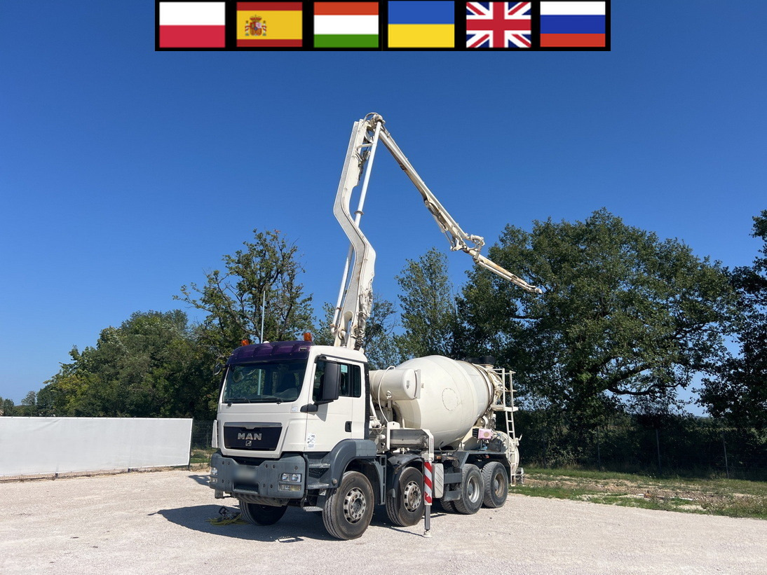 MAN TGS 32.400 8x4 Concrete Mixer Pump truck / 426 MTH !!! / 18 meters - Bomba de hormigón: foto 1 MAN TGS 32.400 8x4 Concrete Mixer Pump truck / 426 MTH !!! / 18 meters - Bomba de hormigón: foto 1