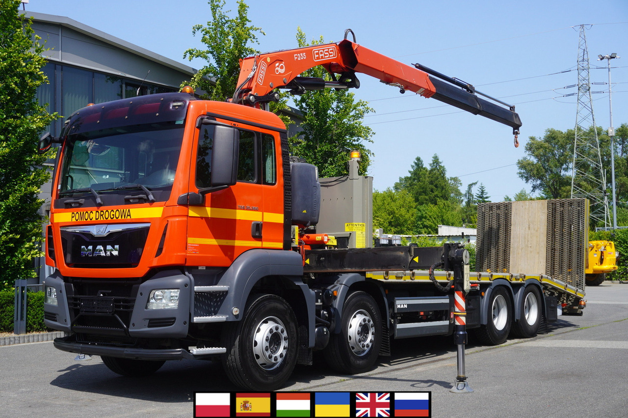 MAN TGS 35.360 E6 8x2 / FASSI F235 crane / 6.5 T cap. / 8.3 m reach - Grua de remolque autos: foto 1 MAN TGS 35.360 E6 8x2 / FASSI F235 crane / 6.5 T cap. / 8.3 m reach - Grua de remolque autos: foto 1