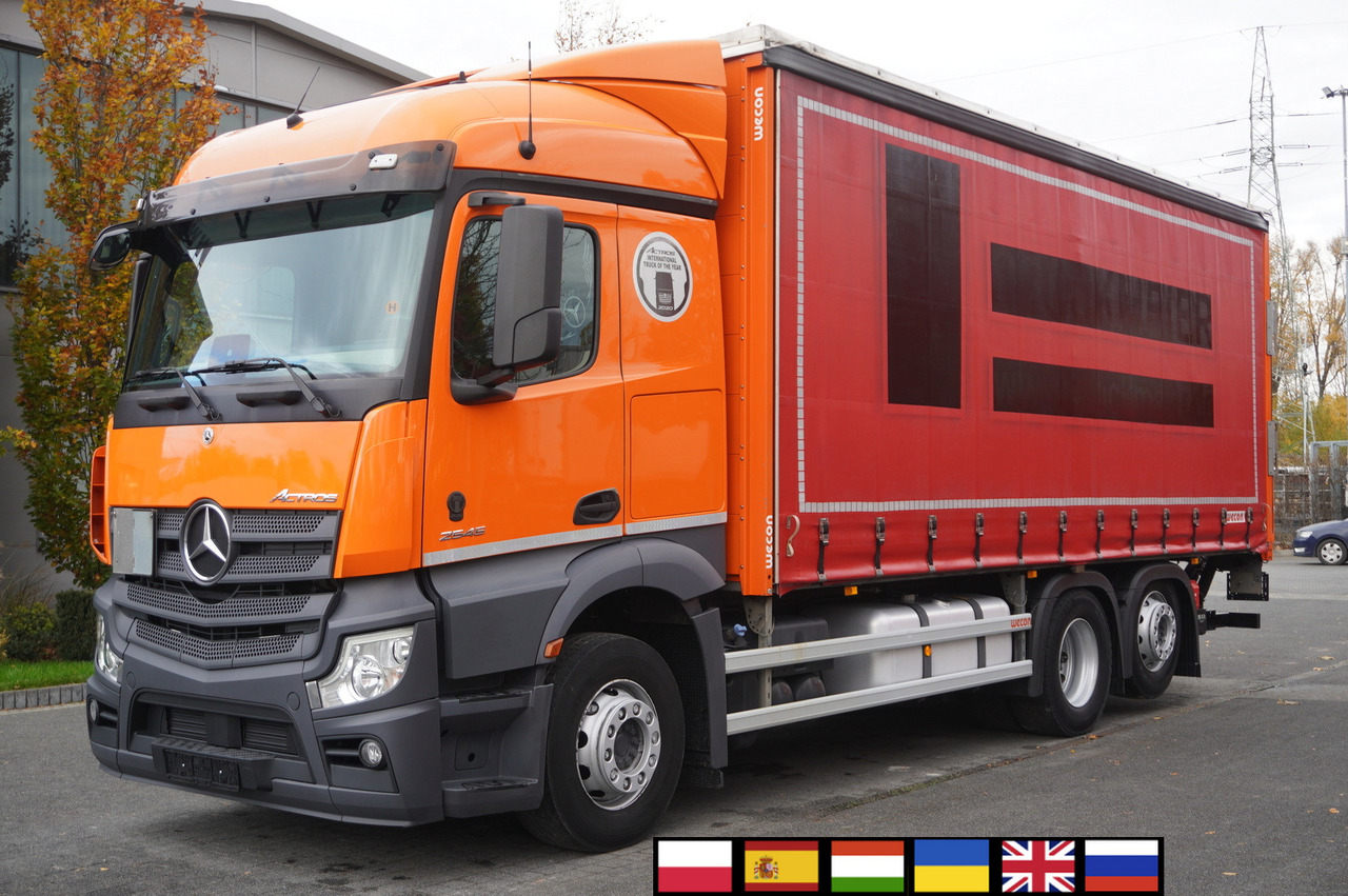MERCEDES-BENZ Actros 2545 6×2 MP5 / FULL ADR / Curtainsider 17 EPAL - Camión lona: foto 1 MERCEDES-BENZ Actros 2545 6×2 MP5 / FULL ADR / Curtainsider 17 EPAL - Camión lona: foto 1