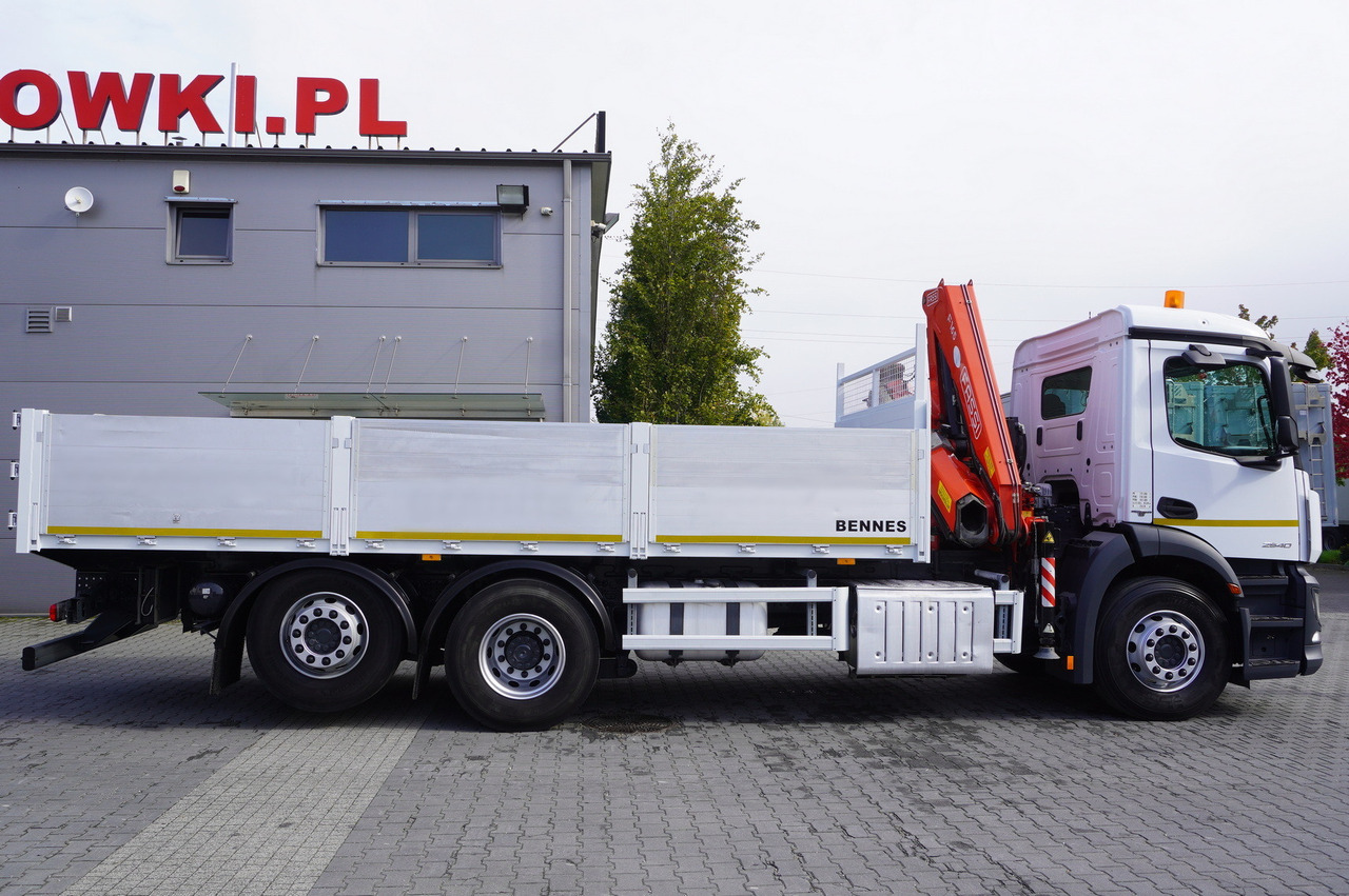 MERCEDES-BENZ Antos 2540 / Flatbed 15 EPAL / Fassi F165 / 6.1 t / 8 m reach / remote control / rotator / 1600 MTH / steered axle - Camión caja abierta, Camión grúa: foto 3 MERCEDES-BENZ Antos 2540 / Flatbed 15 EPAL / Fassi F165 / 6.1 t / 8 m reach / remote control / rotator / 1600 MTH / steered axle - Camión caja abierta, Camión grúa: foto 3