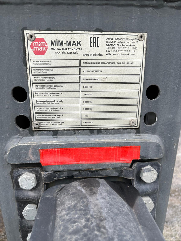 Semirremolque cisterna MIMMAK Gas tank semi-trailer MM312 / 2024 / 4 units: foto 11 Semirremolque cisterna MIMMAK Gas tank semi-trailer MM312 / 2024 / 4 units: foto 11