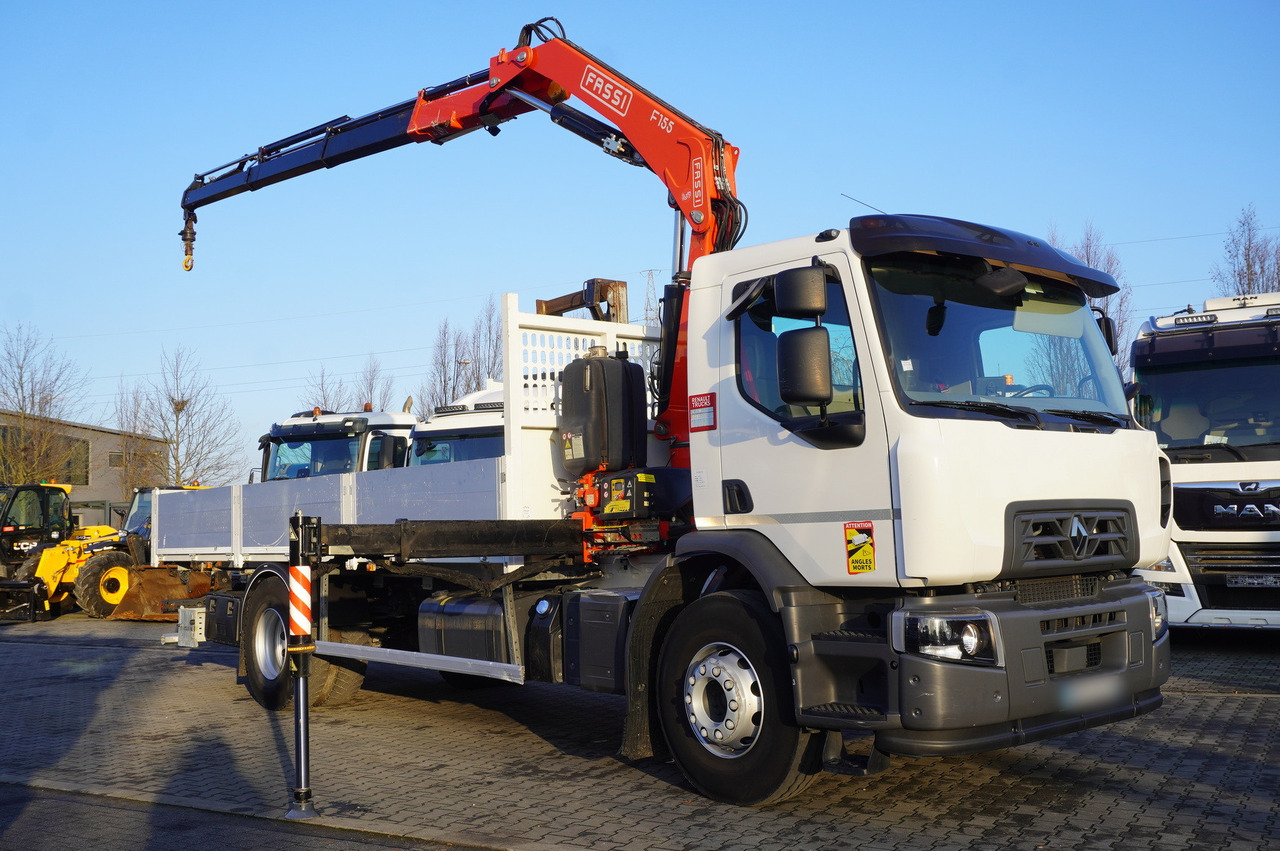 RENAULT C320 P 4x2 / FASSI crane 6 T / 140 MTH!!! / range 10 m / Flatbed 15 EPAL / 52 tho. km!!! - Camión grúa: foto 1 RENAULT C320 P 4x2 / FASSI crane 6 T / 140 MTH!!! / range 10 m / Flatbed 15 EPAL / 52 tho. km!!! - Camión grúa: foto 1