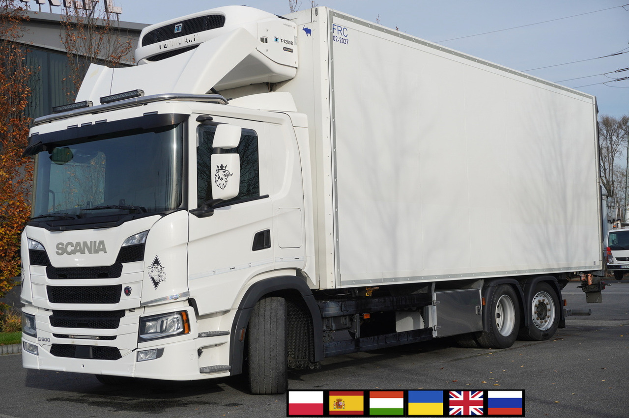 SCANIA G500 6x2 / Schmitz Refrigerator 19 EPAL Multitemperatura / Thermoking T1200R / Steering axle / 280 cm height - Camión frigorífico: foto 1 SCANIA G500 6x2 / Schmitz Refrigerator 19 EPAL Multitemperatura / Thermoking T1200R / Steering axle / 280 cm height - Camión frigorífico: foto 1