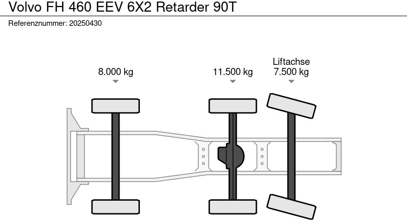 Volvo FH 460 EEV 6X2 Retarder 90T - Cabeza tractora: foto 2 Volvo FH 460 EEV 6X2 Retarder 90T - Cabeza tractora: foto 2