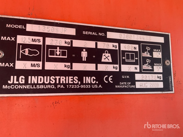 2007 JLG 1350SJP 4WD Telescopic Boom Lift - Plataforma telescopica: foto 4 2007 JLG 1350SJP 4WD Telescopic Boom Lift - Plataforma telescopica: foto 4