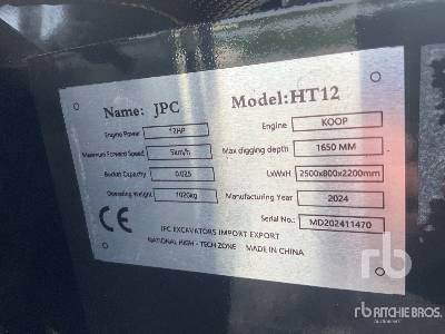 JPC HT12 (Unused) - Miniexcavadora: foto 5 JPC HT12 (Unused) - Miniexcavadora: foto 5