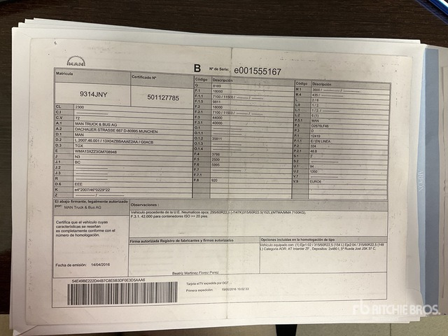 2016 MAN TGX18.440 4x2 S/A Sleeper Truck Tractor - Cabeza tractora: foto 1 2016 MAN TGX18.440 4x2 S/A Sleeper Truck Tractor - Cabeza tractora: foto 1