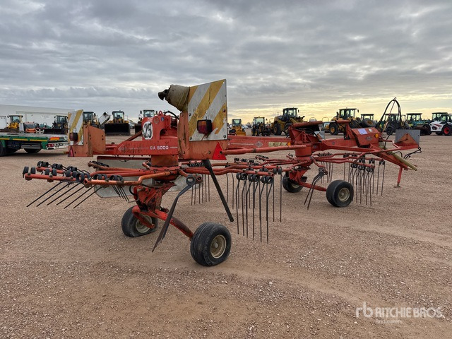 2000 Kuhn GA6000 6 m Semi-Mount 2 Rotor Andaineur Hay Rake - Henificadora: foto 3 2000 Kuhn GA6000 6 m Semi-Mount 2 Rotor Andaineur Hay Rake - Henificadora: foto 3