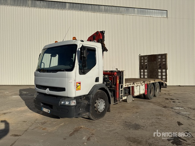 2006 Renault Premium 2006 Palfinger PK23500 on 6x2 C ... Flatbed Truck with Crane - Camión caja abierta: foto 1 2006 Renault Premium 2006 Palfinger PK23500 on 6x2 C ... Flatbed Truck with Crane - Camión caja abierta: foto 1