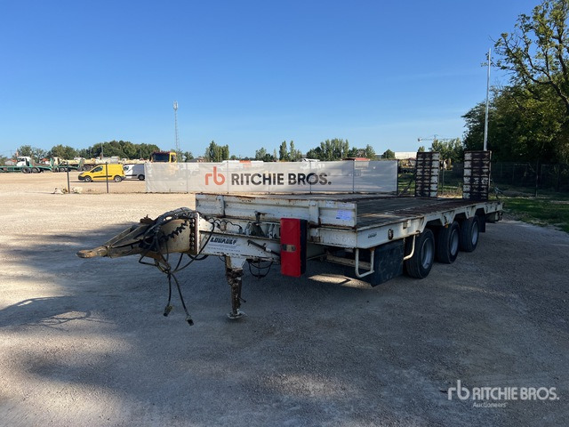 2008 Louault Tri/A Remorque Porte-Engins 3 E ... Lowboy Trailer - Remolque portavehículos: foto 1 2008 Louault Tri/A Remorque Porte-Engins 3 E ... Lowboy Trailer - Remolque portavehículos: foto 1