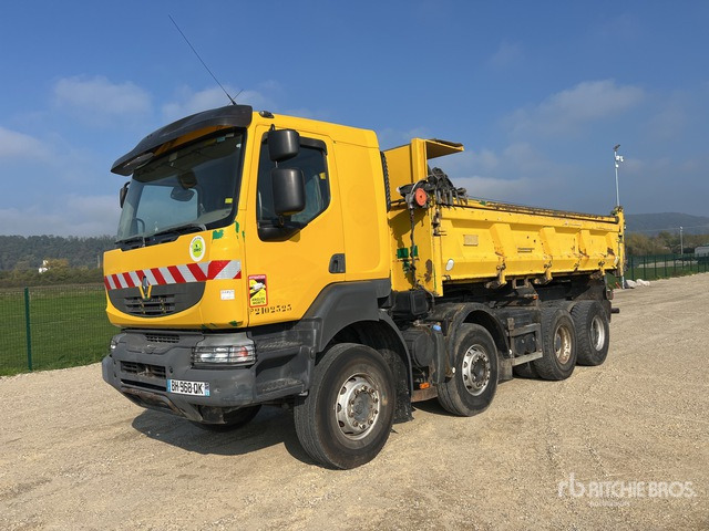 2008 Renault Kerax 450.32 8x4 Crew Cab Camion Benne 8x4 Tri/A Dump Truck - Camión volquete: foto 1 2008 Renault Kerax 450.32 8x4 Crew Cab Camion Benne 8x4 Tri/A Dump Truck - Camión volquete: foto 1
