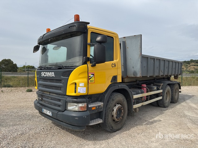 2008 Scania P380 6x4 Camion Amplirol 6x4 Roll-Off Truck - Camión multibasculante: foto 1 2008 Scania P380 6x4 Camion Amplirol 6x4 Roll-Off Truck - Camión multibasculante: foto 1