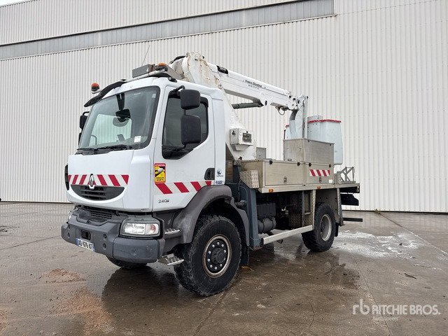 2009 Renault Midlum 240 DXi France Elevateur EL172TPM AM02 ... Bucket Truck - Camión con plataforma elevadora: foto 1 2009 Renault Midlum 240 DXi France Elevateur EL172TPM AM02 ... Bucket Truck - Camión con plataforma elevadora: foto 1