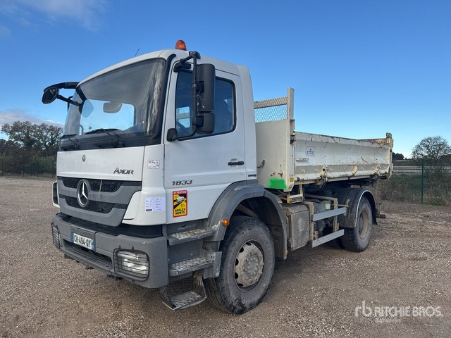 2012 Mercedes-Benz Axor 1833 4x2 Camion Bi-Benne S/A Dump Truck - Camión volquete: foto 1 2012 Mercedes-Benz Axor 1833 4x2 Camion Bi-Benne S/A Dump Truck - Camión volquete: foto 1
