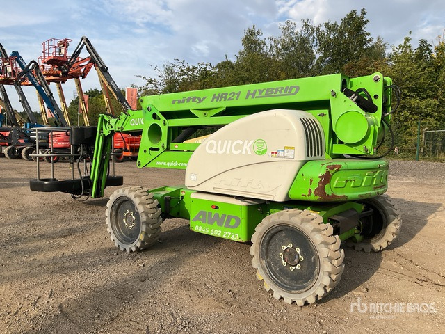 2016 Nifty HR21 4WD Hybrid Articulating Boom Lift - Plataforma articulada: foto 4 2016 Nifty HR21 4WD Hybrid Articulating Boom Lift - Plataforma articulada: foto 4