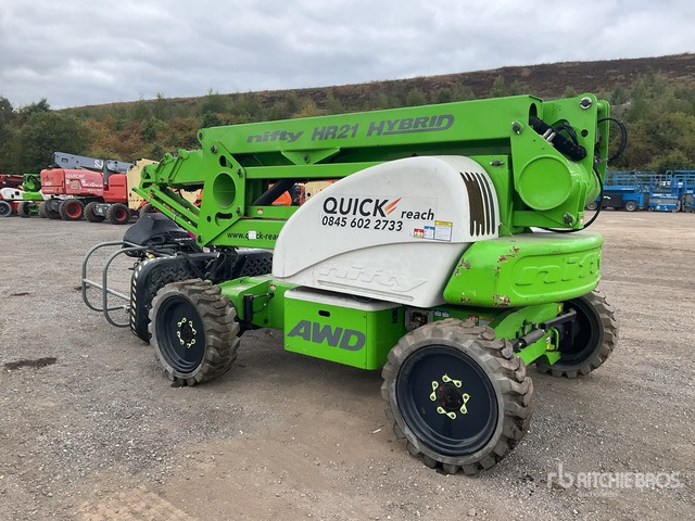2016 Nifty HR21 4WD Hybrid (Inoperable) Articulating Boom Lift - Plataforma articulada: foto 4 2016 Nifty HR21 4WD Hybrid (Inoperable) Articulating Boom Lift - Plataforma articulada: foto 4