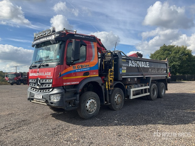 2018 Mercedes-Benz Arocs Palfinger Articulated Boom on 8x4 Dump Truck with Crane - Camión volquete: foto 3 2018 Mercedes-Benz Arocs Palfinger Articulated Boom on 8x4 Dump Truck with Crane - Camión volquete: foto 3