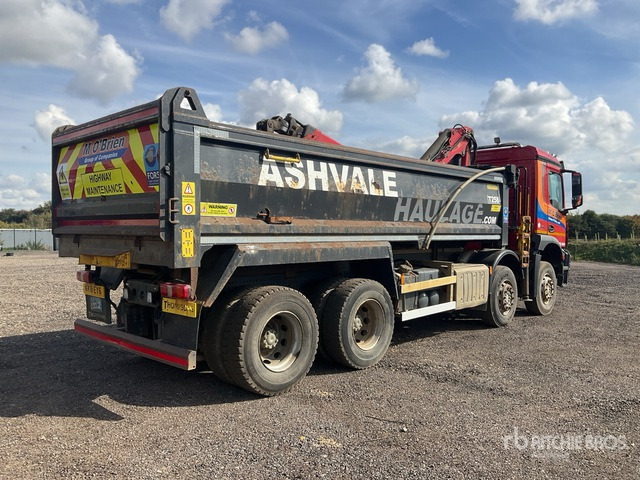 2018 Mercedes-Benz Arocs Palfinger Articulated Boom on 8x4 Dump Truck with Crane - Camión volquete: foto 5 2018 Mercedes-Benz Arocs Palfinger Articulated Boom on 8x4 Dump Truck with Crane - Camión volquete: foto 5