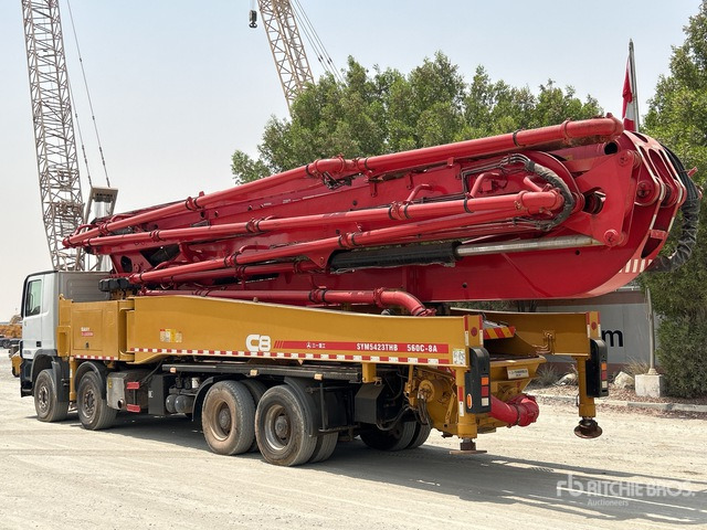 2020 Mercedes-Benz Actros 4141 2020 Sany SYM5449THBE 56 m on 8 ... Concrete Pump Truck - Bomba de hormigón: foto 4 2020 Mercedes-Benz Actros 4141 2020 Sany SYM5449THBE 56 m on 8 ... Concrete Pump Truck - Bomba de hormigón: foto 4